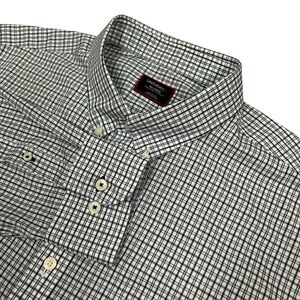 UNTUCKit Shirt‎ Mens XXL Button Down Long Sleeve Blue White Plaid Caldaro-WF